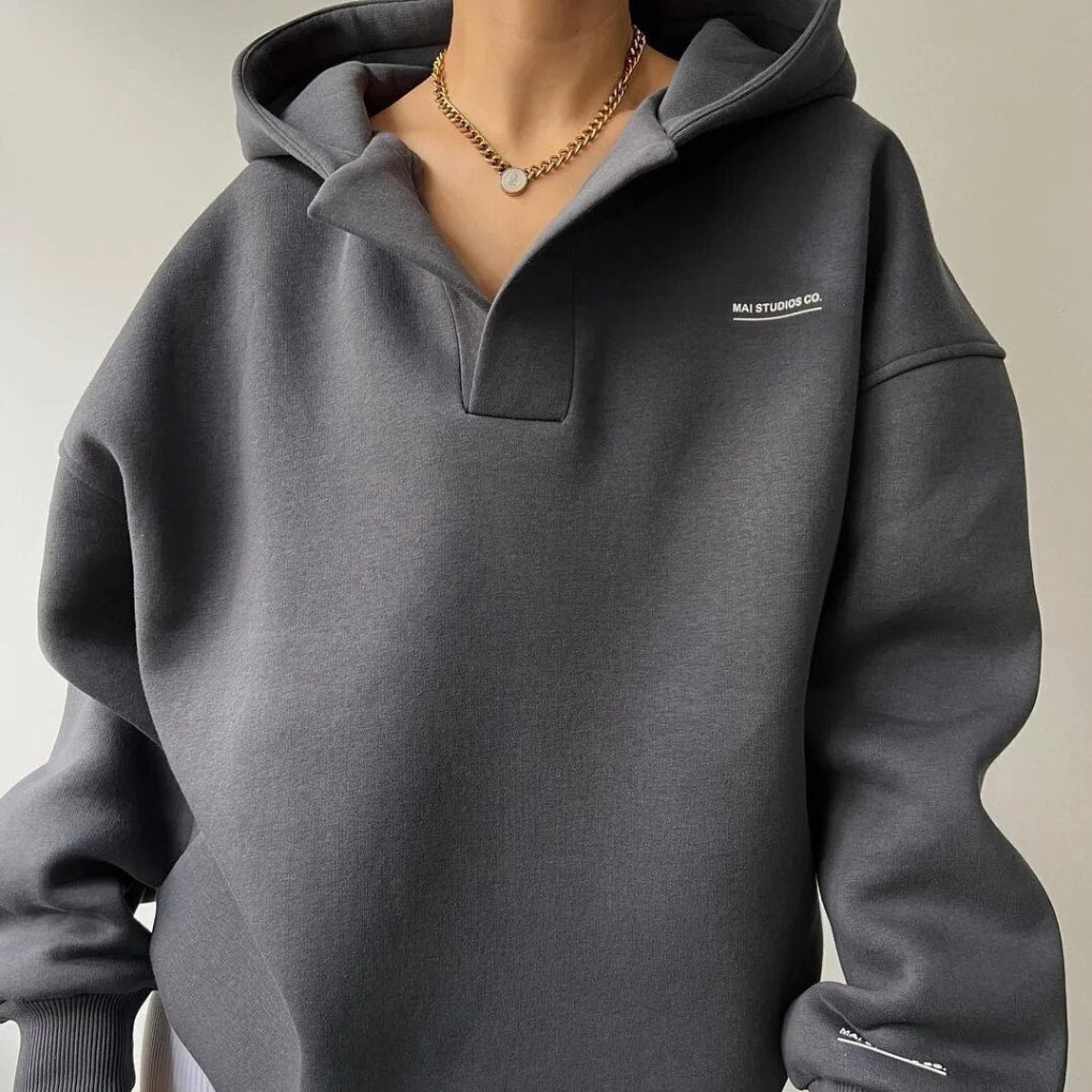 Bluza Damska Zimowa z Kapturem | Ciepła i Stylowa Hoodie na Chłodne Dni