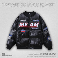 Męska kurtka zimowa w stylu streetwear z nadrukiem | Ciepła kurtka na zimę 