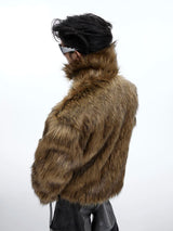 Męska krótka kurtka zimowa z wykładanym kołnierzem | Ciepła kurtka na chłodne dni