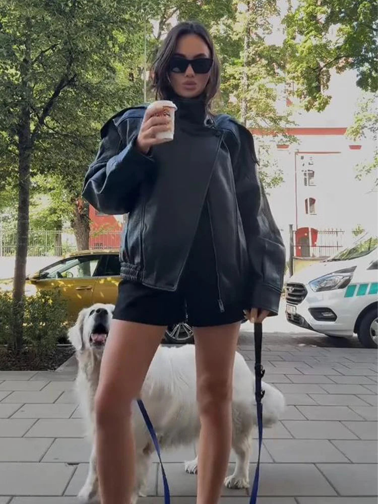 Zimowa kurtka damska w stylu Y2K z ochroną stójką | Ciepła kurtka damska 