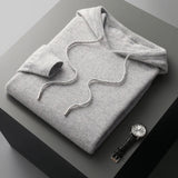 Bluza z Kapturem Męska | Minimalistyczny Styl | Lekka Warstwa | Smukły Krój