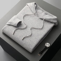 Bluza z Kapturem Męska | Minimalistyczny Styl | Lekka Warstwa | Smukły Krój