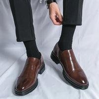 Mokasyny Męskie Slip On | Klasyczne Półbuty Smart Casual