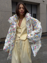 Zimowa kurtka damska w technologii ochronnej o kroju | Ciepła kurtka zimowa damska 