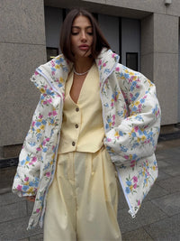 Zimowa kurtka damska w technologii ochronnej o kroju | Ciepła kurtka zimowa damska 