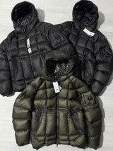 Męska długa kurtka zimowa z kapturem | Wiatrochronna parka na zimę