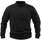 Sweter Męski Polarowy z Półzamkiem i Stójką | Ciepły Zimowy Golf Outdoor