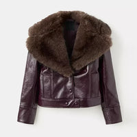 Zimowa kurtka damska z kołnierzem i dopasowanym krojem | Ciepła kurtka zimowa damska 