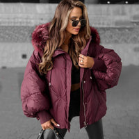 Zimowa kurtka damska z kieszeniami | Ciepła kurtka zimowa damska 