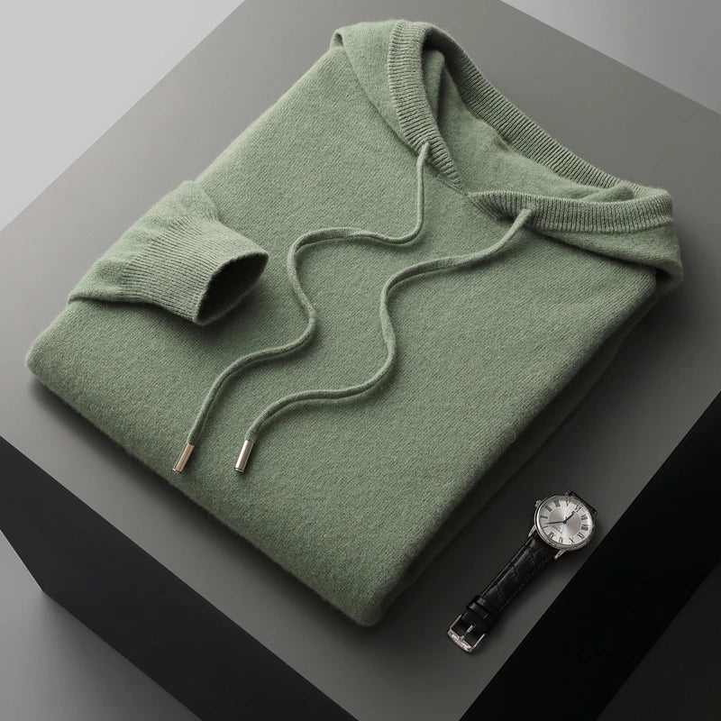 Bluza z Kapturem Męska | Minimalistyczny Styl | Lekka Warstwa | Smukły Krój