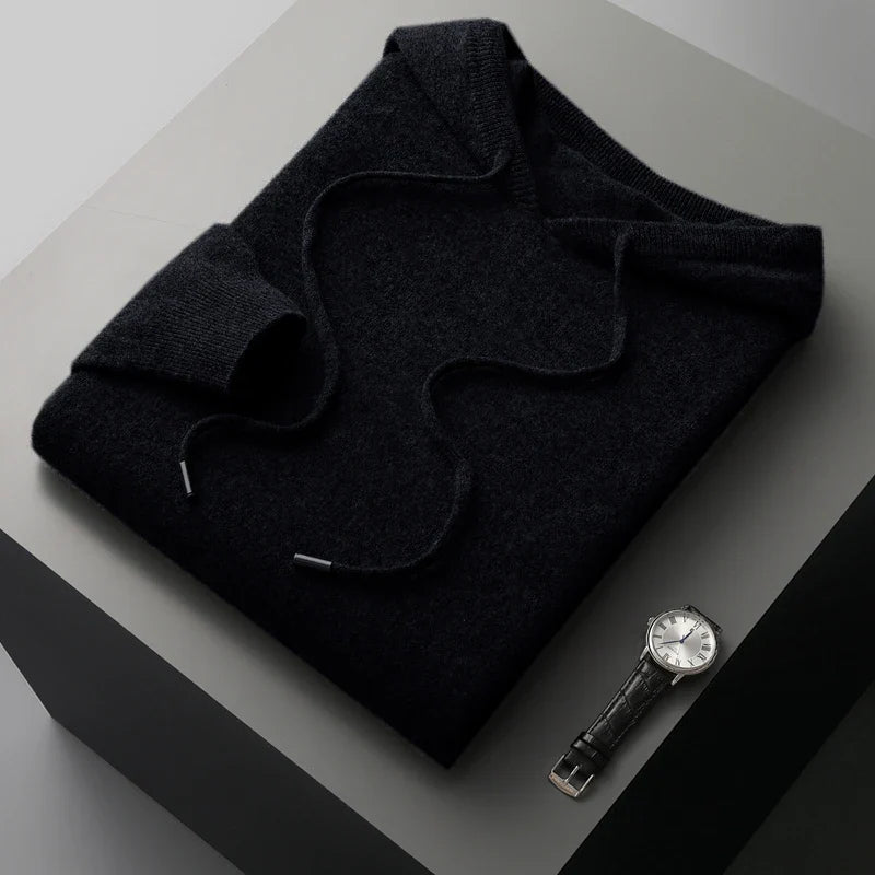 Bluza z Kapturem Męska | Minimalistyczny Styl | Lekka Warstwa | Smukły Krój