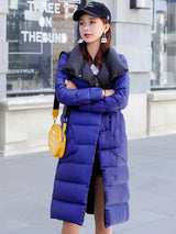 Płaszcz Zimowy Damski w Długim Kroju | Elegancka Kurtka Damska na Zimę