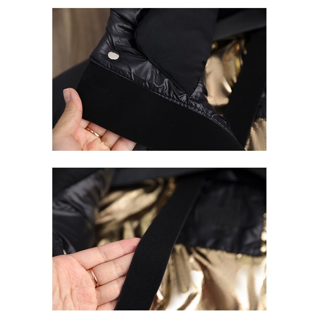 Kurtka Damska Zimowa Długa w Stylu Puchowym | Ciepła Kurtka Przeciwdeszczowa