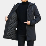 Kurtka Męska Zimowa w Długim Kroju | Elegancka i Ciepła Kurtka na Zimę