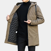 Kurtka Męska Zimowa w Długim Kroju | Elegancka i Ciepła Kurtka na Zimę