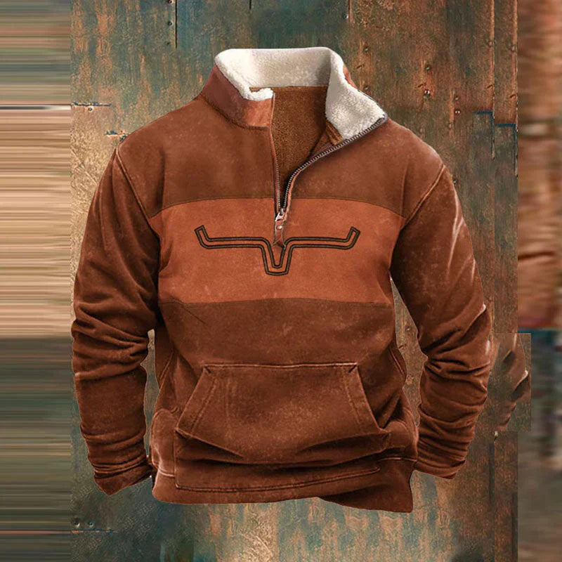 Sweter Męski Rozpinany z Zamkiem | Elegancki Kardigan na Co Dzień i do Pracy
