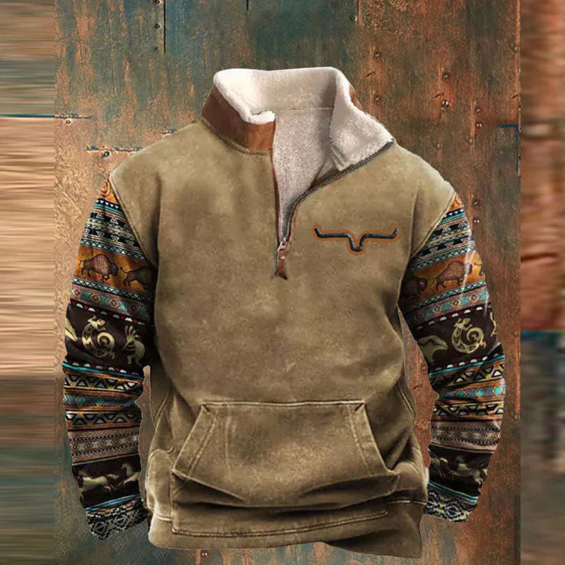 Sweter Męski Rozpinany z Zamkiem | Elegancki Kardigan na Co Dzień i do Pracy