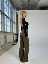 Eleganckie spodnie z wysokim stanem | Szerokie nogawki | Spodnie do pracy | Casual chic