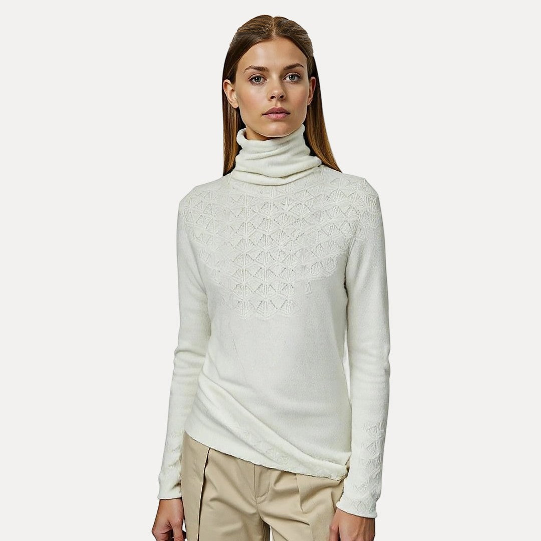 Golf Sweter z Żywego Koloru | Luźny Krój | Styl Zimowy