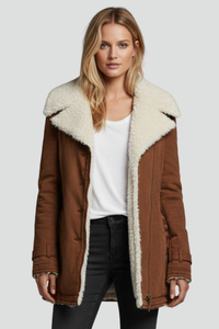 Damska kurtka przejściowa z szerokim kołnierzem | Stylowa kurtka na co dzień