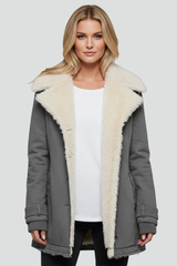 Damska kurtka przejściowa z szerokim kołnierzem | Stylowa kurtka na co dzień