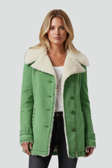 Damska kurtka przejściowa z szerokim kołnierzem | Stylowa kurtka na co dzień