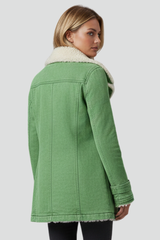 Damska kurtka przejściowa z szerokim kołnierzem | Stylowa kurtka na co dzień