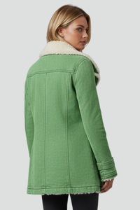 Damska kurtka przejściowa z szerokim kołnierzem | Stylowa kurtka na co dzień