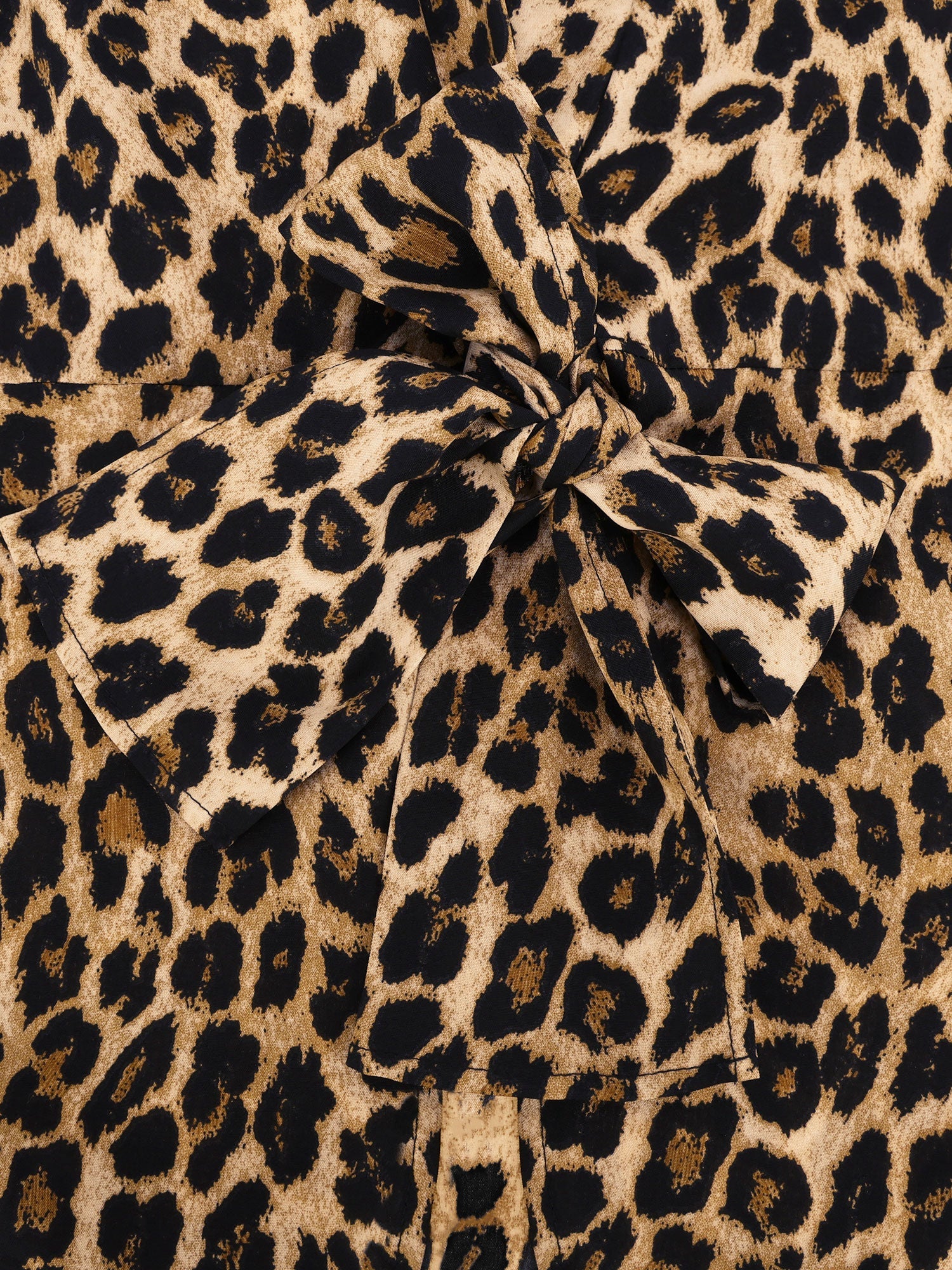 Damska Bluzka Kopertowa w Panterkę z Wiązaniem | Elegancka Bluzka Damska