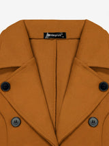 Płaszcz Damski Zimowy z Klapami i Guzikami | Elegancki Płaszcz