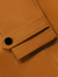 Płaszcz Damski Zimowy z Klapami i Guzikami | Elegancki Płaszcz