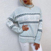 Sweter Świąteczny Damski w Stylu Nordyckim | Ciepły i Modny Sweter Zimowy