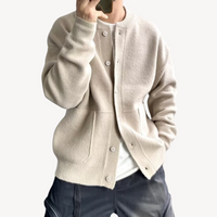 Kardigan Męski na Guziki | Swobodny Sweter Dziany na Co Dzień