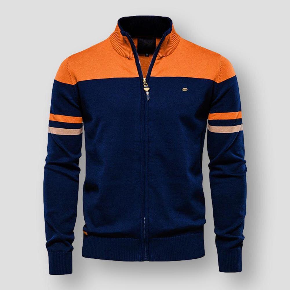 Sweter Męski Rozpinany | Swetry Męskie z Zamkiem i Styl Retro na Co Dzień