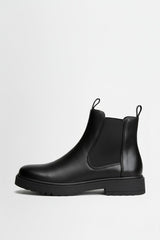 Damskie Botki Chelsea na Platformie | Wsuwane Buty za Kostkę