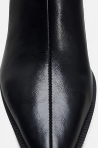 Damskie Botki z Noskiem w Szpic i Suwakiem | Eleganckie Buty na Obcasie