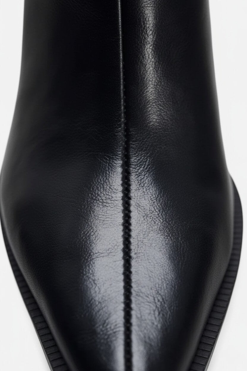 Damskie Botki z Noskiem w Szpic i Suwakiem | Eleganckie Buty na Obcasie