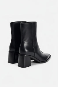 Damskie Botki z Noskiem w Szpic i Suwakiem | Eleganckie Buty na Obcasie