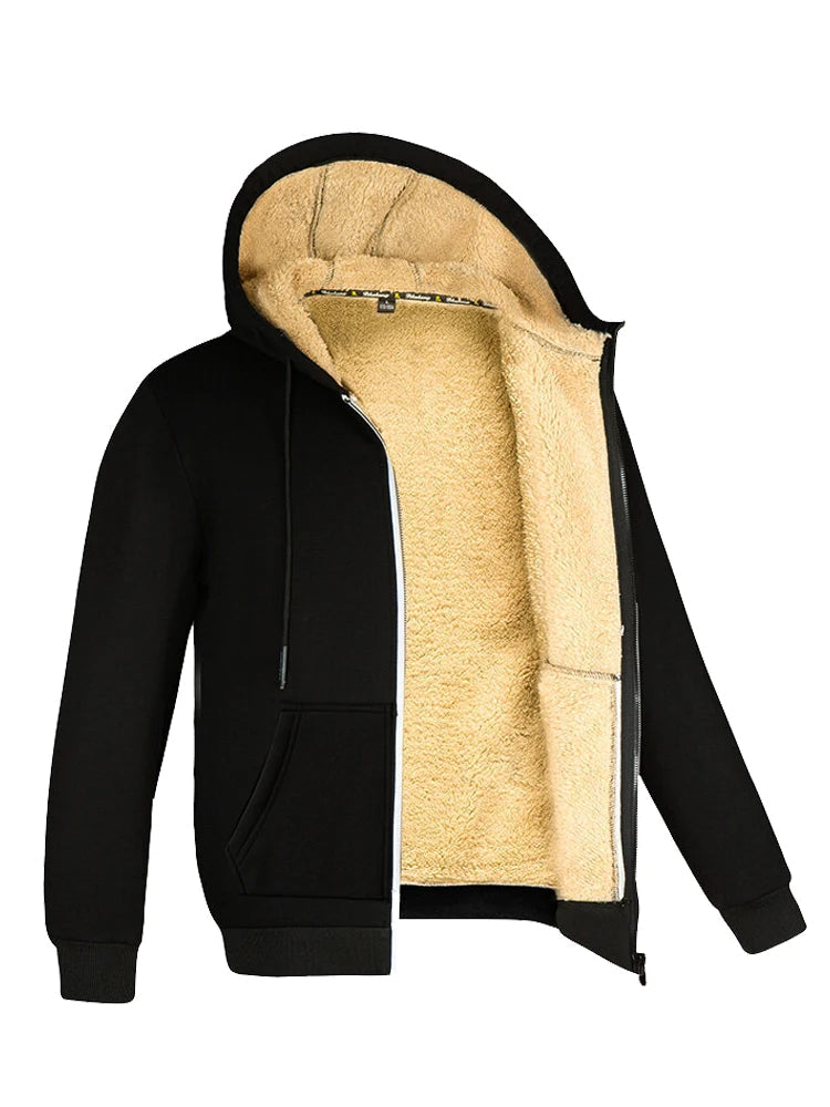 Bluza Męska Polarowa z Kapturem | Kurtki Męskie Zimowe i Przejściowe