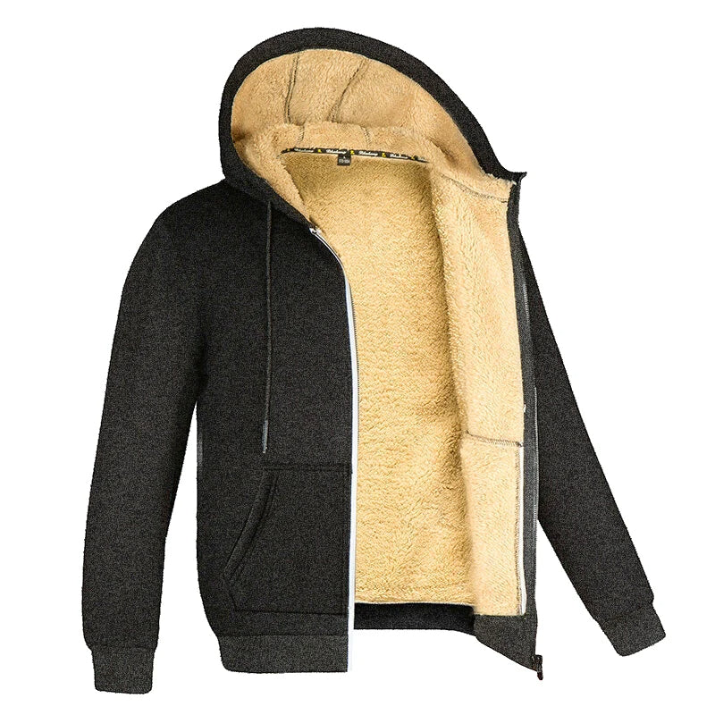 Bluza Męska Polarowa z Kapturem | Kurtki Męskie Zimowe i Przejściowe