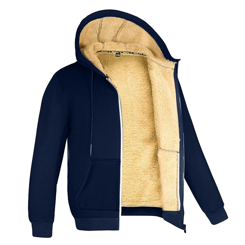 Bluza Męska Polarowa z Kapturem | Kurtki Męskie Zimowe i Przejściowe