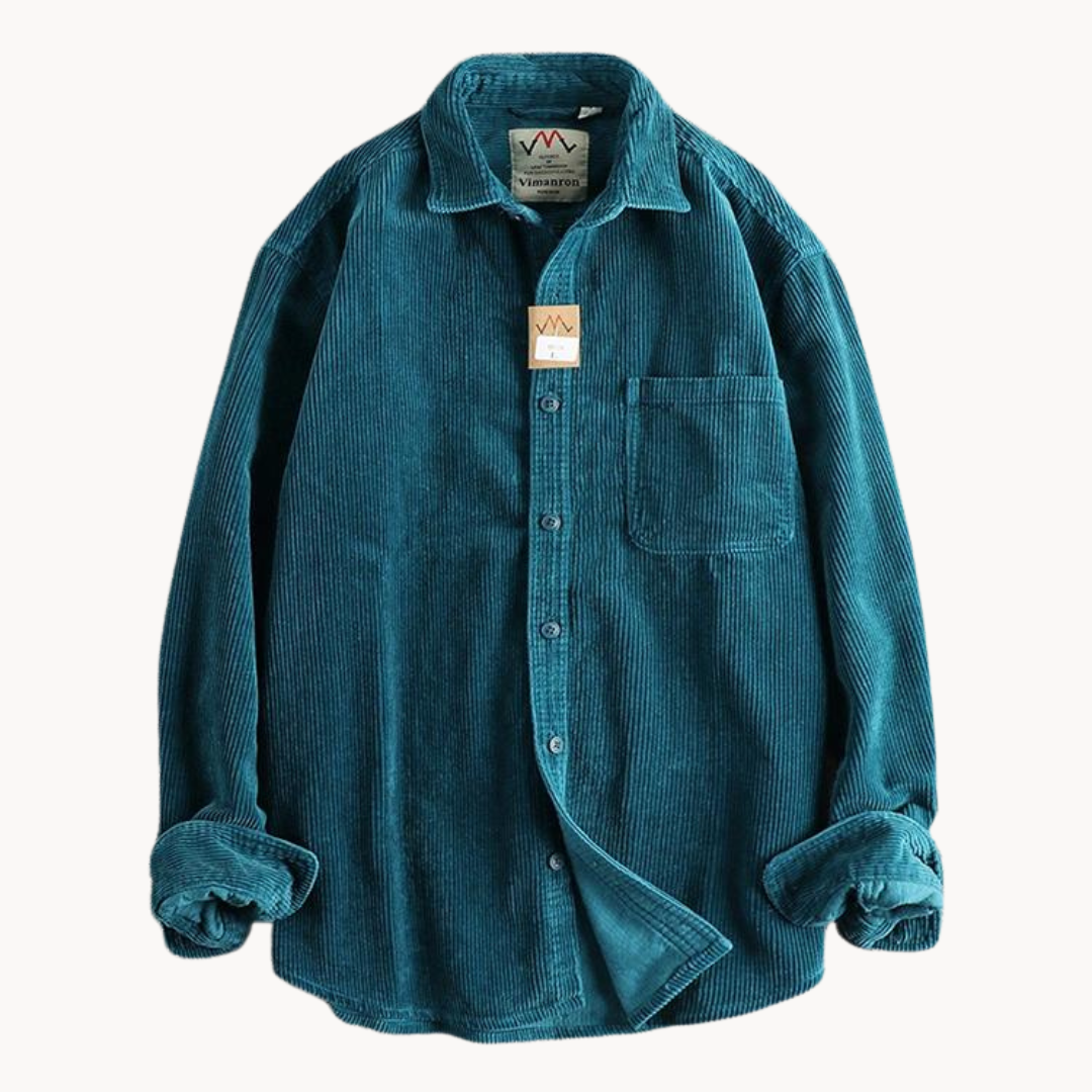 Koszula Męska Sztruksowa | Styl Casual | Jesienna Warstwa | Klasyczny Krój