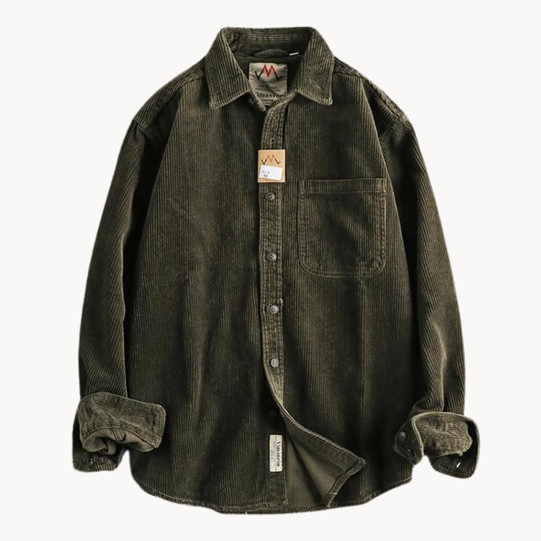 Koszula Męska Sztruksowa | Styl Casual | Jesienna Warstwa | Klasyczny Krój