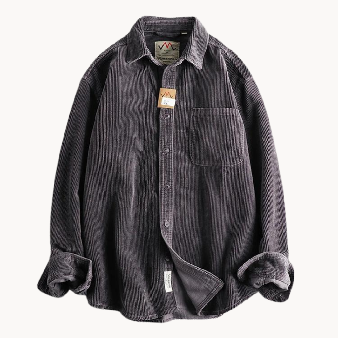 Koszula Męska Sztruksowa | Styl Casual | Jesienna Warstwa | Klasyczny Krój