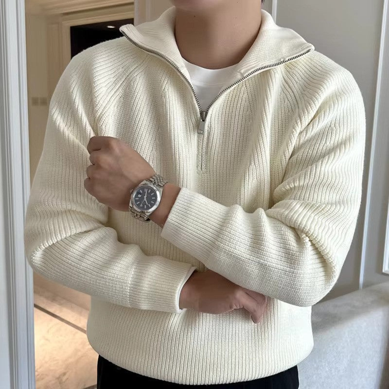 Castello | Quarter-Zip Cotton Sweater