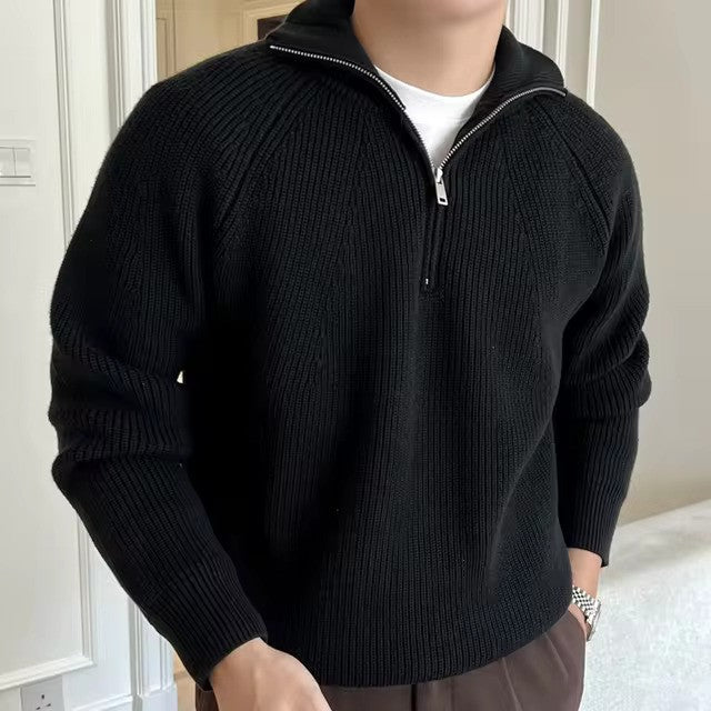Castello | Quarter-Zip Cotton Sweater