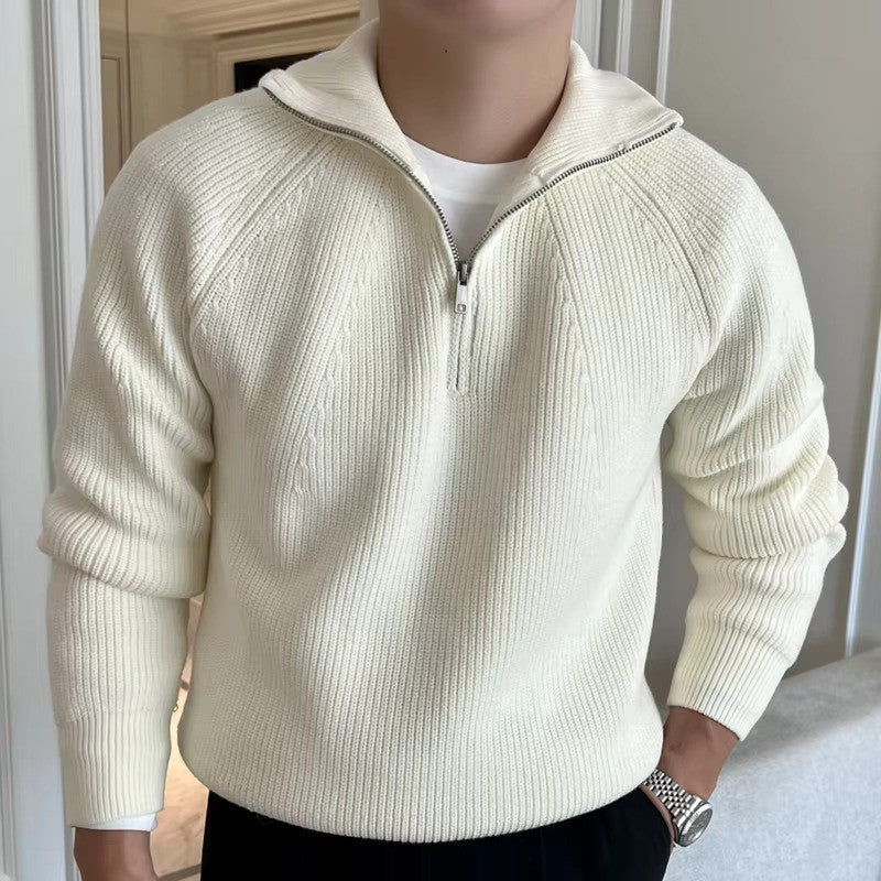 Castello | Quarter-Zip Cotton Sweater