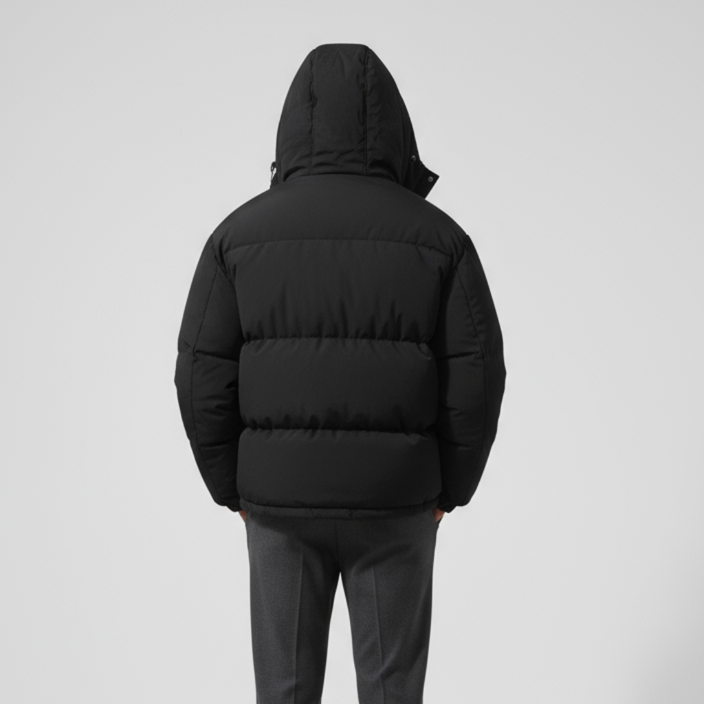 Męska Kurtka Zimowa Pikowana o Długim Kroju | Kurtki Zimowe Męskie