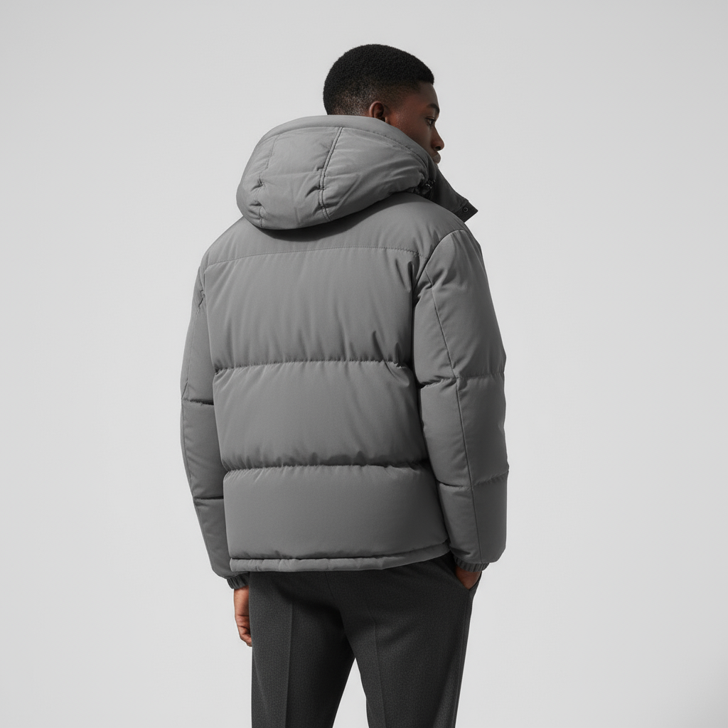 Męska Kurtka Zimowa Pikowana o Długim Kroju | Kurtki Zimowe Męskie