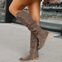 Wysokie Kozaki Damskie z Ociepleniem i Zamkiem | Eleganckie Buty Zimowe